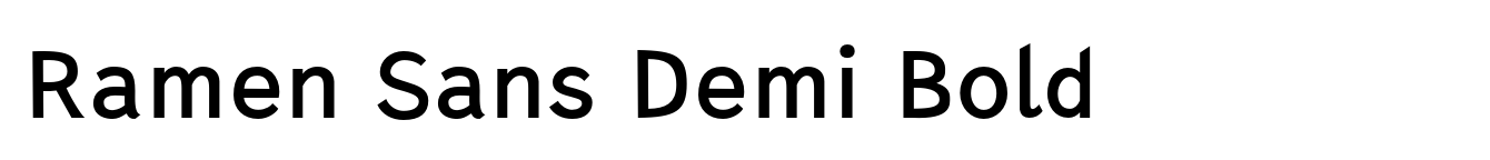 Ramen Sans Demi Bold image